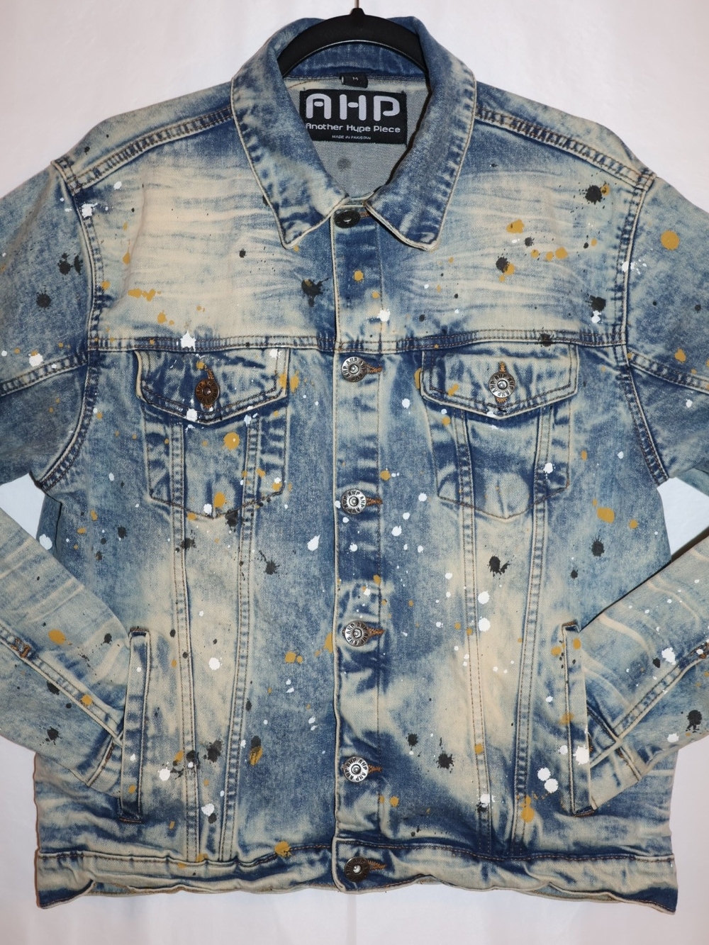 AHP Acid Wash Denim Jacket - Picture 3 of 7